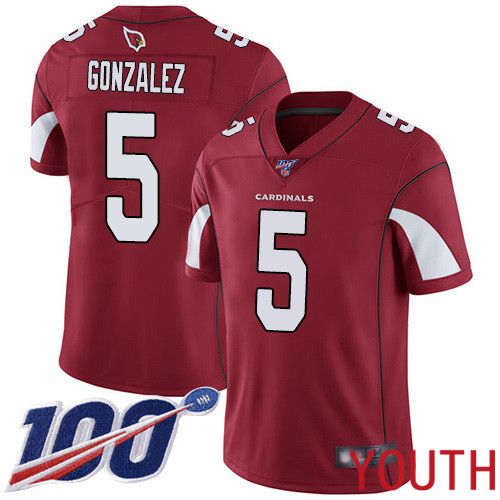 Arizona Cardinals Limited Red Youth Zane Gonzalez Home Jersey NFL Football #5 100th Season Vapor Untouchable->youth nfl jersey->Youth Jersey